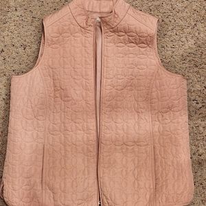 Liz Golf Women's Quilted Salmon Vest - Size XL
